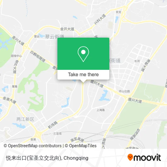 悦来出口(宝圣立交北向) map