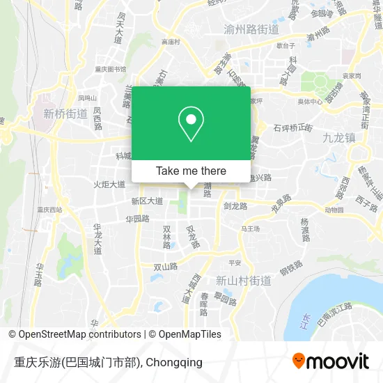 重庆乐游(巴国城门市部) map