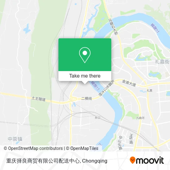 重庆择良商贸有限公司配送中心 map