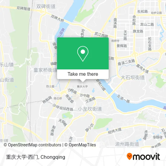 重庆大学-西门 map