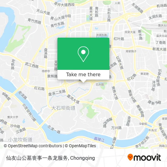 仙友山公墓丧事一条龙服务 map