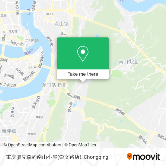 重庆廖先森的南山小屋(崇文路店) map