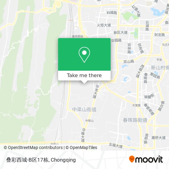 叠彩西城-B区17栋 map