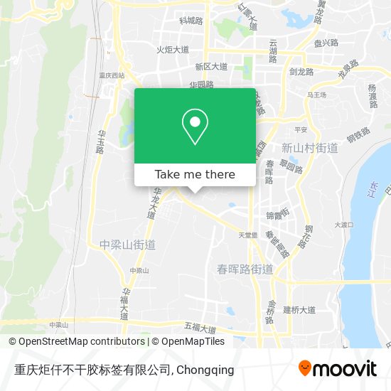 重庆炬仟不干胶标签有限公司 map