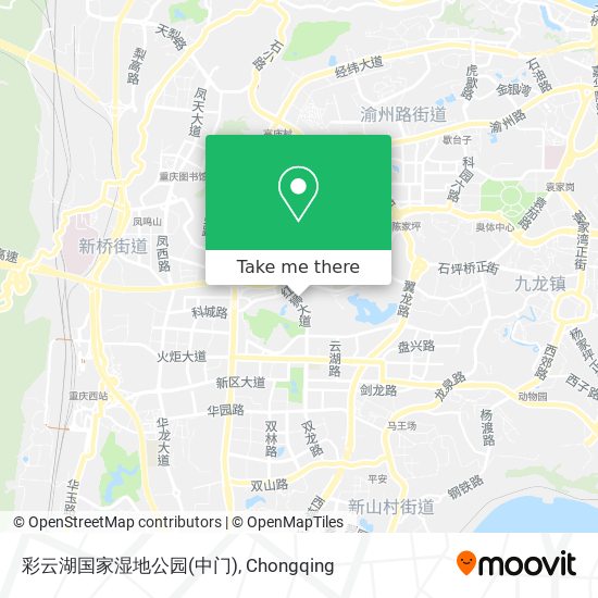 彩云湖国家湿地公园(中门) map