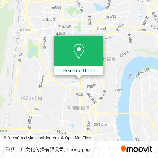 重庆上广文化传播有限公司 map