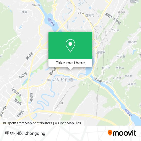 明华小吃 map