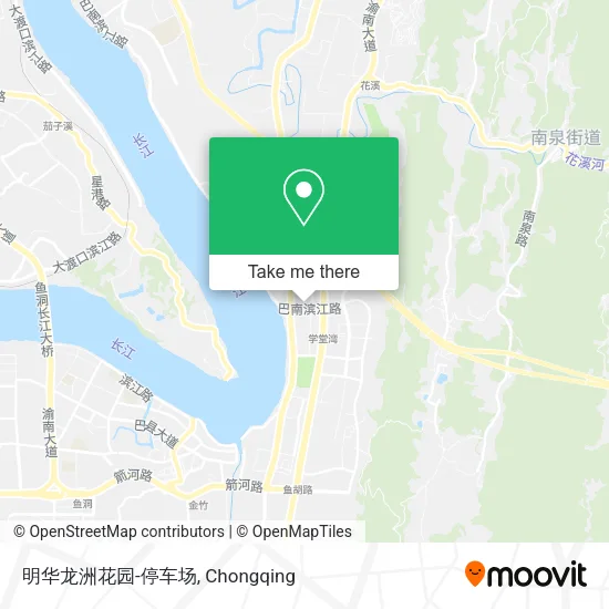 明华龙洲花园-停车场 map