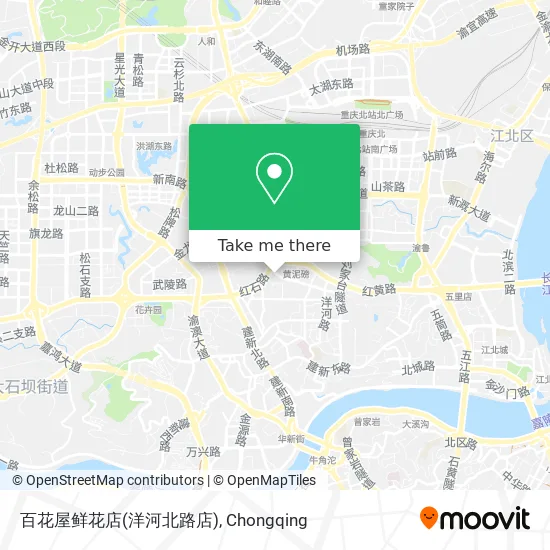 百花屋鲜花店(洋河北路店) map