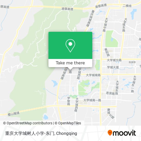 重庆大学城树人小学-东门 map