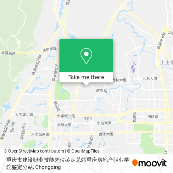 重庆市建设职业技能岗位鉴定总站重庆房地产职业学院鉴定分站 map