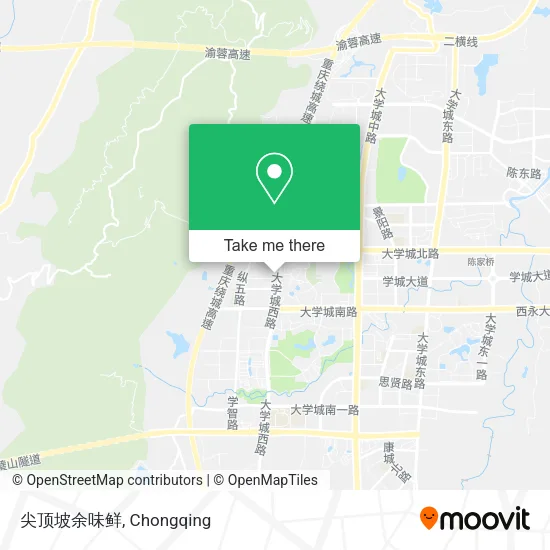 尖顶坡余味鲜 map