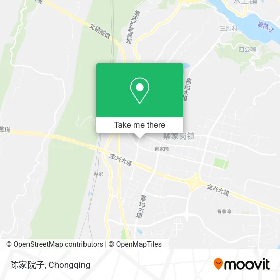 陈家院子 map