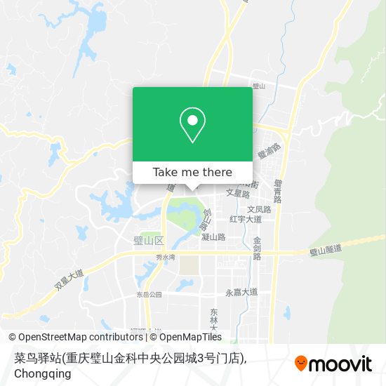 菜鸟驿站(重庆璧山金科中央公园城3号门店) map