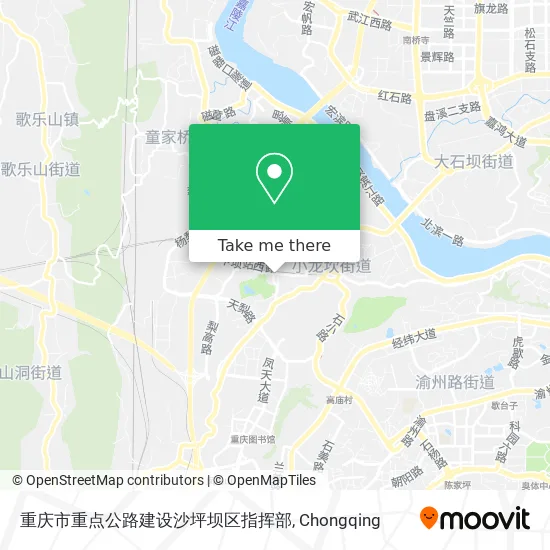 重庆市重点公路建设沙坪坝区指挥部 map