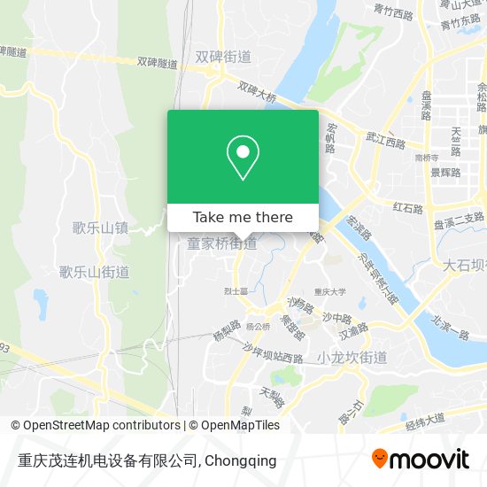重庆茂连机电设备有限公司 map