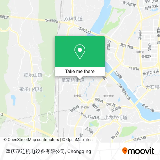 重庆茂连机电设备有限公司 map