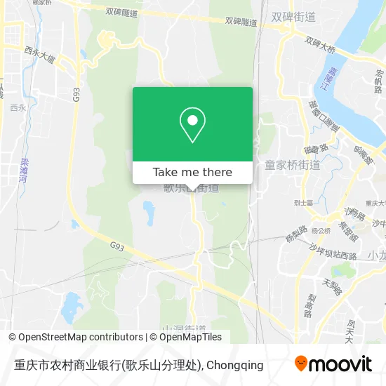 重庆市农村商业银行(歌乐山分理处) map