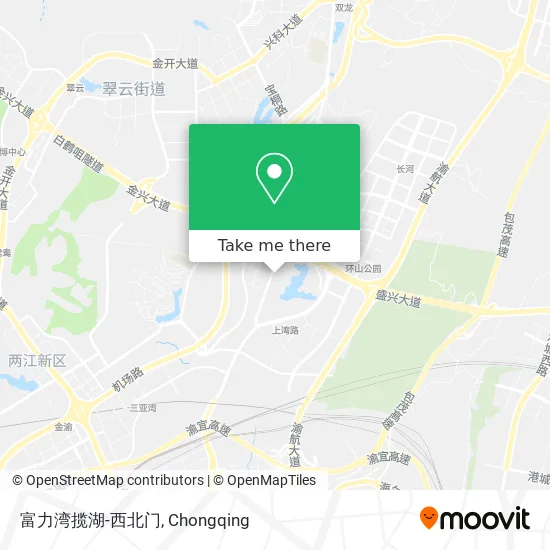 富力湾揽湖-西北门 map