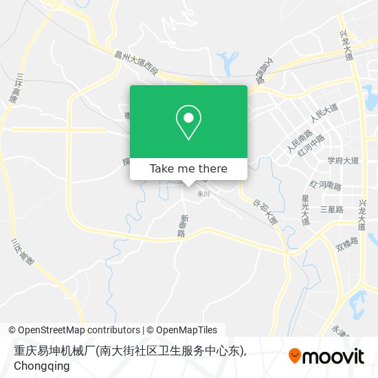 重庆易坤机械厂(南大街社区卫生服务中心东) map