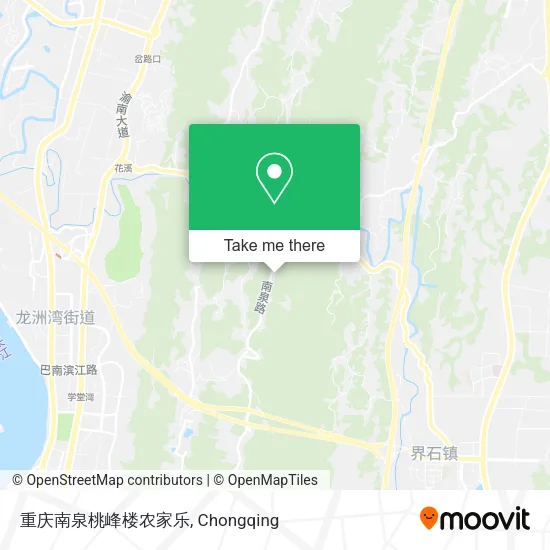 重庆南泉桃峰楼农家乐 map