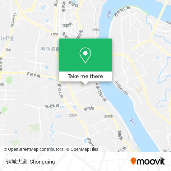 钢城大道 map