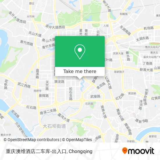 重庆澳维酒店二车库-出入口 map