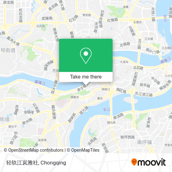 轻轨江岚雅社 map