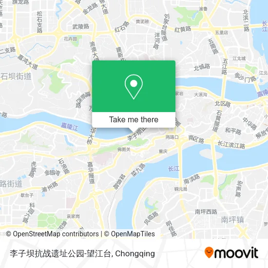 李子坝抗战遗址公园-望江台 map