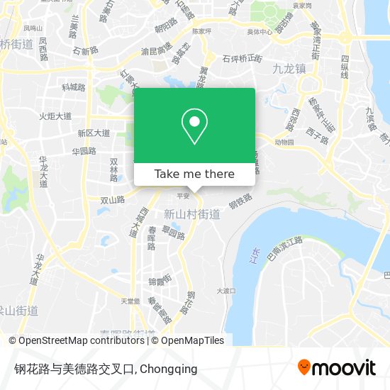 钢花路与美德路交叉口 map