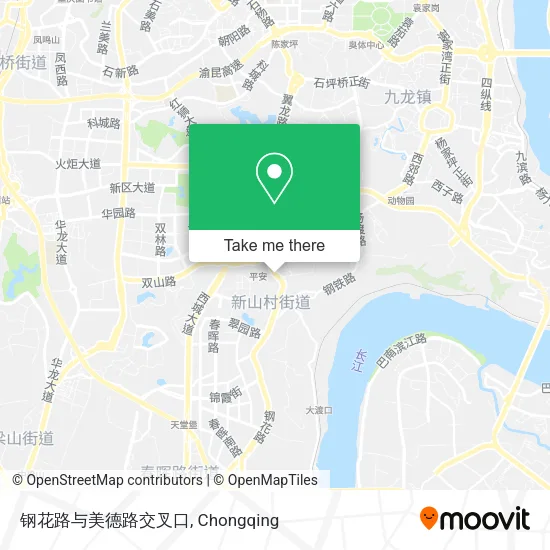钢花路与美德路交叉口 map