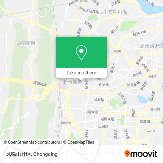 凤鸣山社区 map