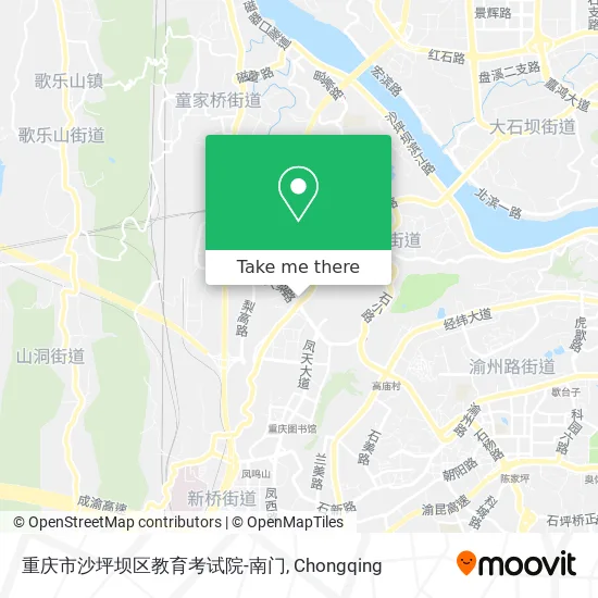 重庆市沙坪坝区教育考试院-南门 map