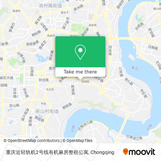 重庆近轻轨机2号线有机麻房整租公寓 map