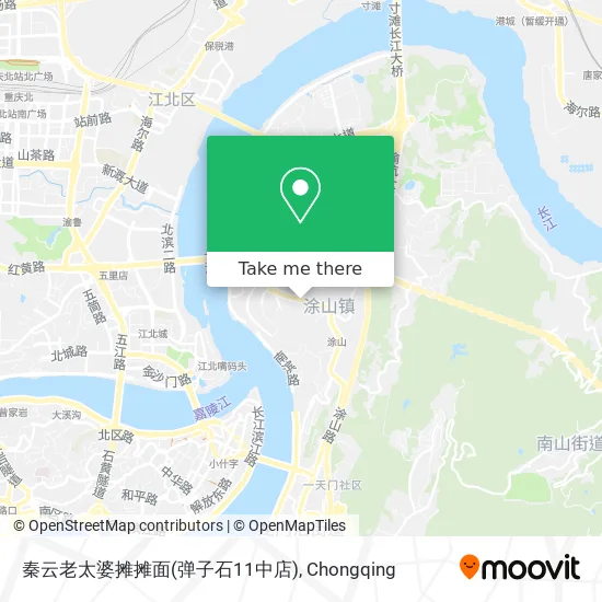 秦云老太婆摊摊面(弹子石11中店) map