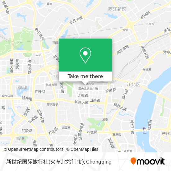 新世纪国际旅行社(火车北站门市) map