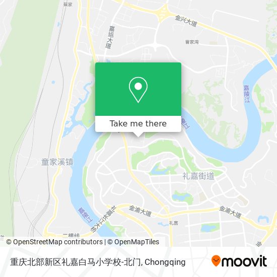 重庆北部新区礼嘉白马小学校-北门 map