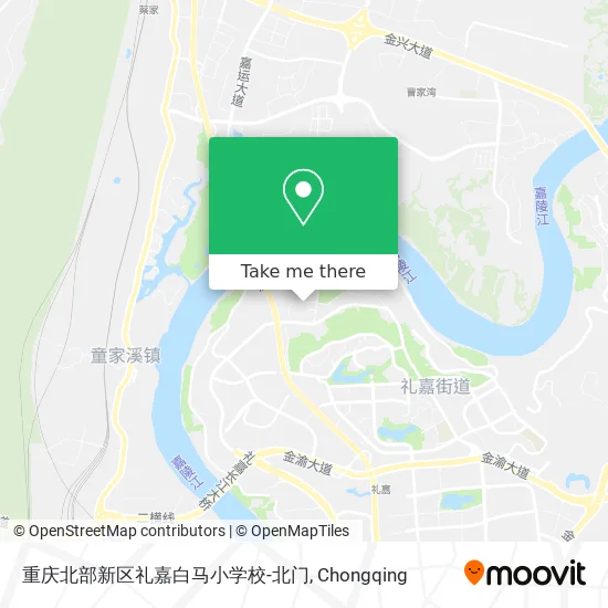 重庆北部新区礼嘉白马小学校-北门 map