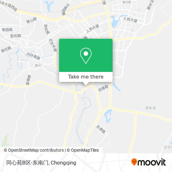 同心苑B区-东南门 map
