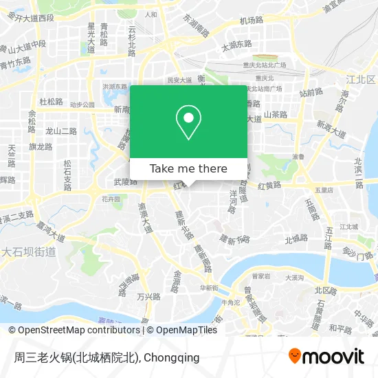 周三老火锅(北城栖院北) map