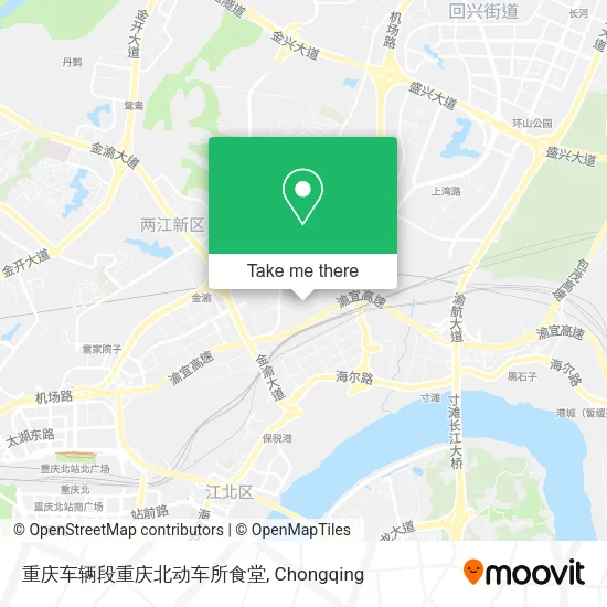 重庆车辆段重庆北动车所食堂 map