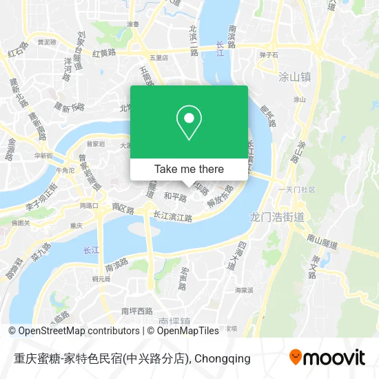 重庆蜜糖-家特色民宿(中兴路分店) map