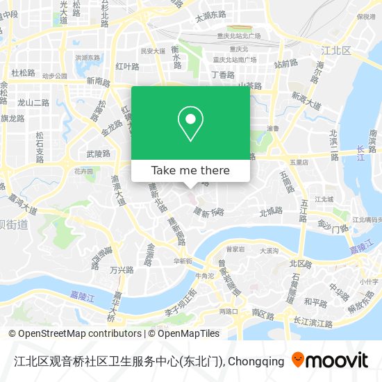 江北区观音桥社区卫生服务中心(东北门) map