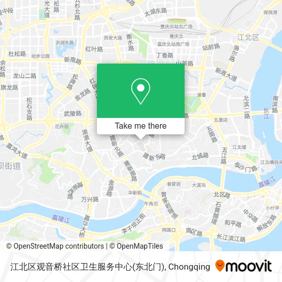 江北区观音桥社区卫生服务中心(东北门) map