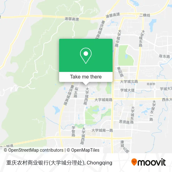 重庆农村商业银行(大学城分理处) map