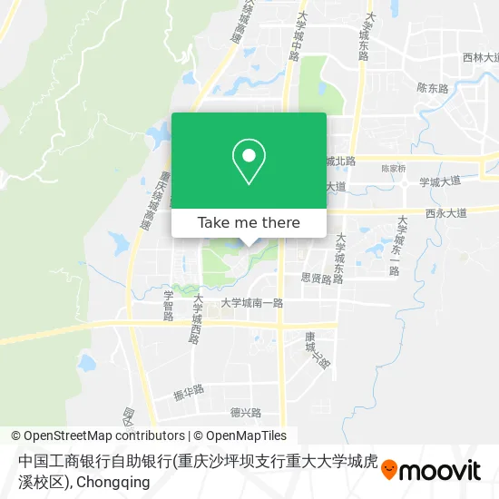 中国工商银行自助银行(重庆沙坪坝支行重大大学城虎溪校区) map