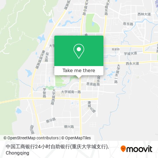 中国工商银行24小时自助银行(重庆大学城支行) map