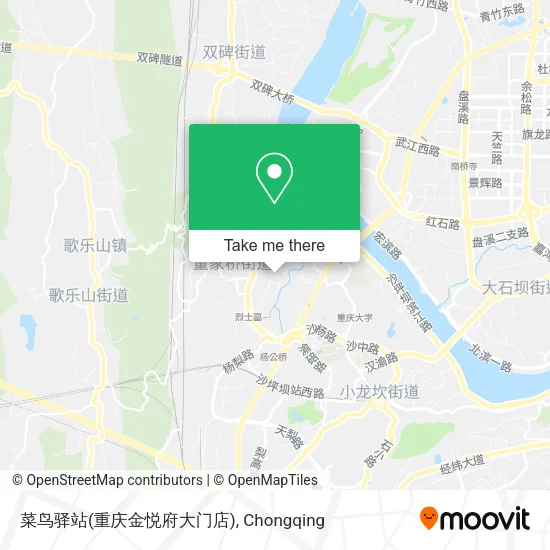 菜鸟驿站(重庆金悦府大门店) map