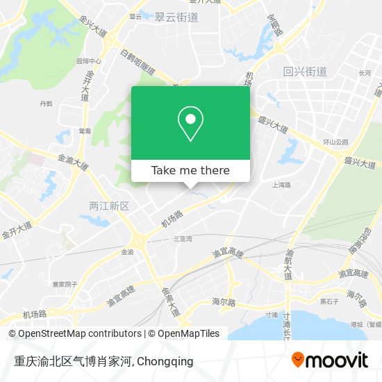 重庆渝北区气博肖家河 map