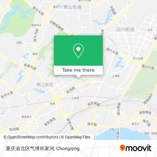 重庆渝北区气博肖家河 map